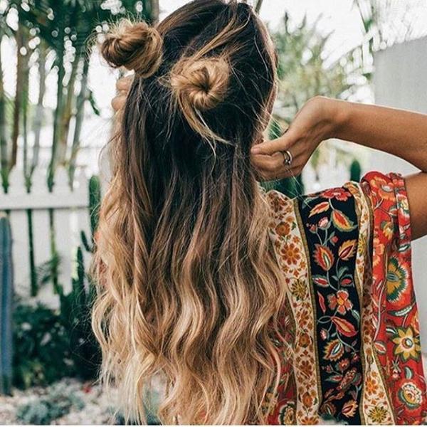 Space Buns Inspirasi Gaya  Rambut  Dari Coachella