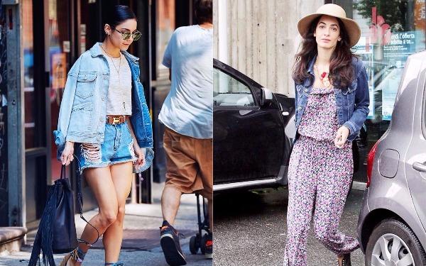 8 Gaya Keren Selebriti Hollywood Pakai Jaket Denim Womantalk